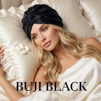 SilkShield™ Premium Sleep Bonnet – 22-Momme Silk