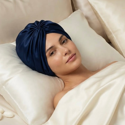 SilkShield™ Premium Sleep Bonnet – 22-Momme Silk